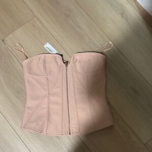 Karen Millen Blush Corset Bodysuit